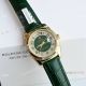 New! Swiss Replica Rolex Day-Date Arabic 36mm ETA2836 Watches in Green Alligator Strap (3)_th.jpg